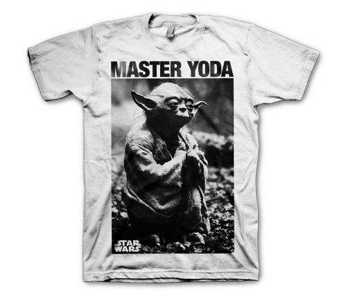Koszulka męska biala Star Wars Master Yoda T-Shirt 